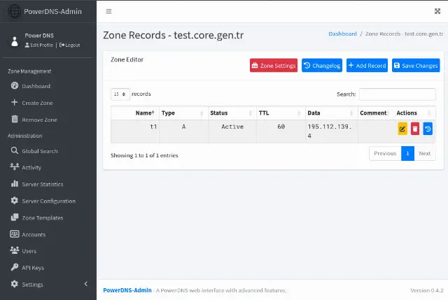 PowerDNS DNS Server