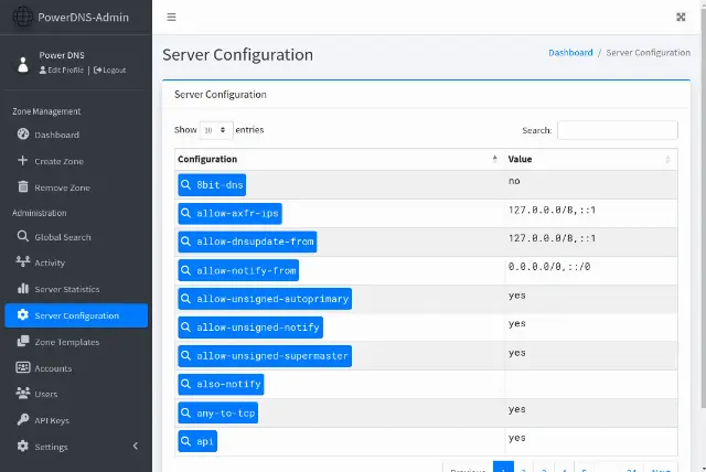PowerDNS DNS Server