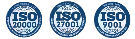 ISO 20000 &middot; ISO 27001 &middot; ISO 9001